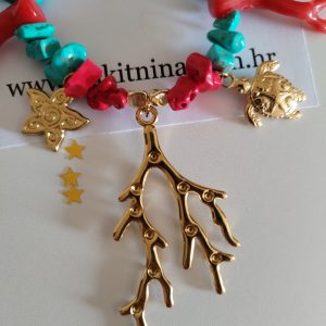 Ogrlica morski motivi - Koralji